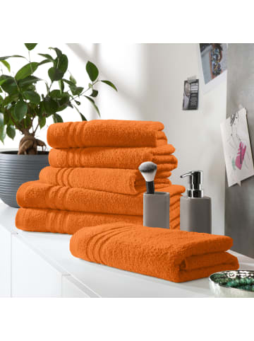 REDBEST Frottier Frottier-Set uni 6-tlg. New York in mandarine