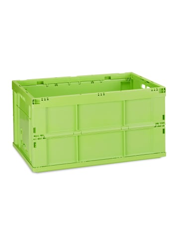 relaxdays 10x Transportbox in Grün - 60 l