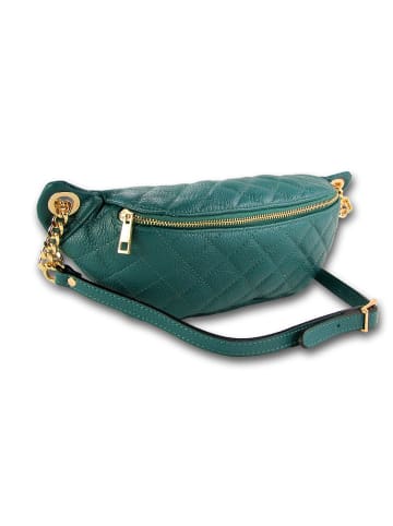 Toscanto Leder Gürteltasche Toscanto Tasche aquamarin, türkis ca. 31cm