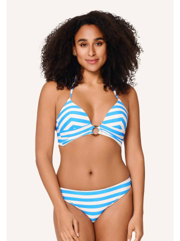 Linga Dore padded bikiniset Triangle in Ortensia blue stripe