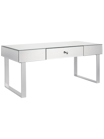 Beliani Couchtisch NESLE in Silber - (W) 47 x (H) 46 x (L) 110 cm