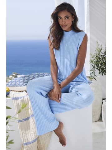 French Connection Stricktop in blau-meliert