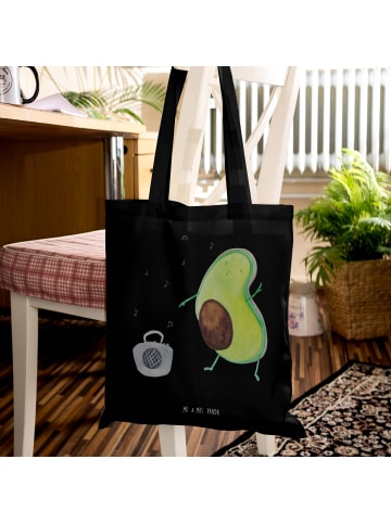 Mr. & Mrs. Panda Tasche Avocado Tanzen ohne Spruch in Schwarz