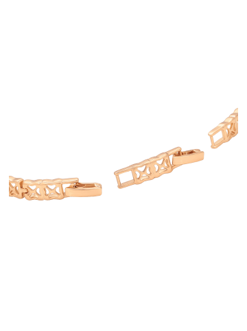 faina Women Crystal-Studded Bracelet in Rose Gold White