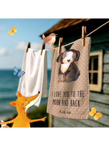 Mr. & Mrs. Panda handtuch gäste wc Hund Entspannen mit Spruch in Hundeglück