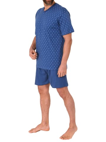 NORMANN Shorty Pyjama Schlafanzug kurzarm - 21946 in marine