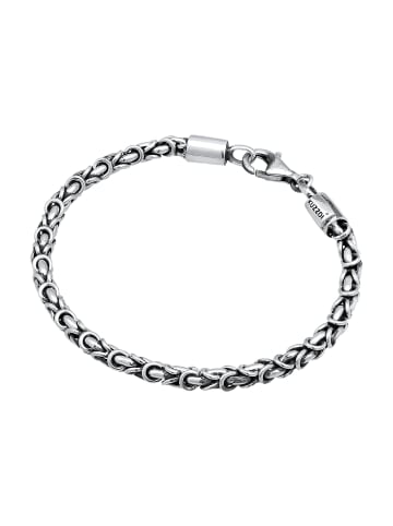 KUZZOI Armband 925 Sterling Silber in Grau