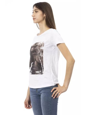 Trussardi Action Schwarz Weiß Baumwolle Tops & T-Shirt