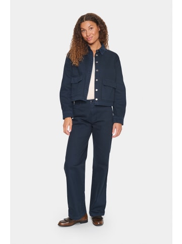 SAINT TROPEZ Jeansjacke IluSZ Lockere Passform in Midnight Sail