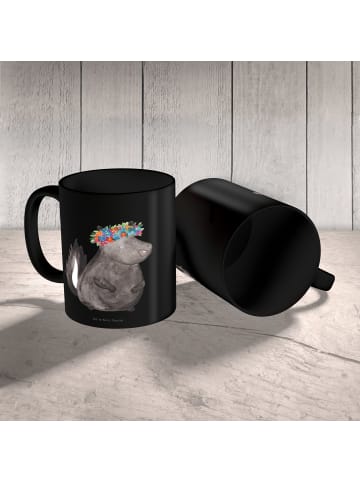 Mr. & Mrs. Panda Tasse Stinktier  ohne Spruch in Schwarz