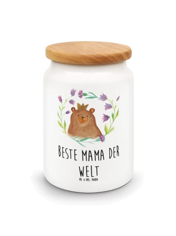 Mr. & Mrs. Panda Frischhaltedose Bär Königin mit Spruch in Weiß