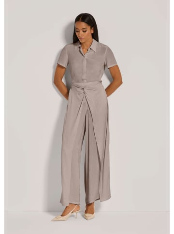 MADELEINE Sommerliche Stoffhose mit Überwurf in cappuccino