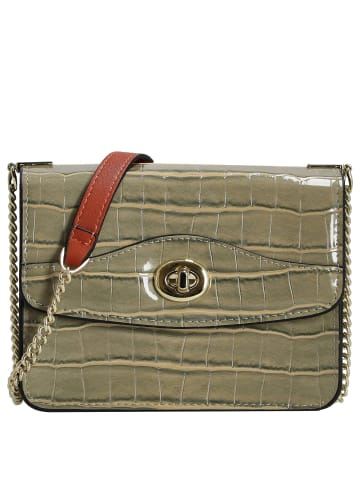 Seidenfelt Tuuli Small - Umhängetasche 17 cm (sand/gold) in smoke green/gold