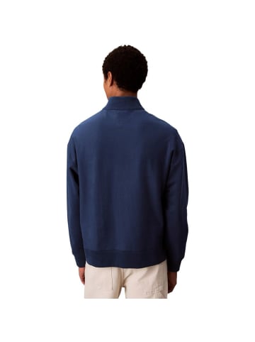 Blau Baumwolle Sweatshirt