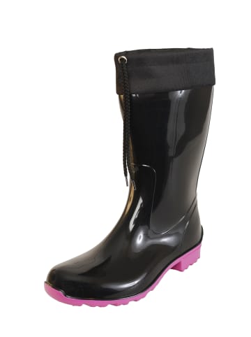 Regenliebe Gummistiefel de Fieselregen Langschaft in schwarz/fuchsia