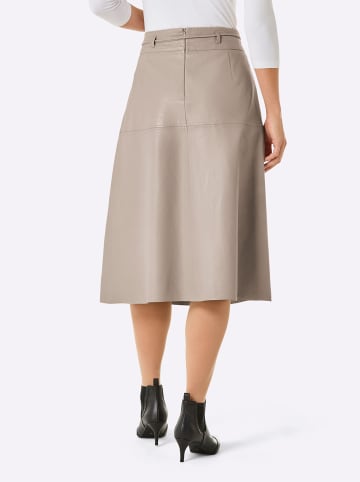 Mainpol Lammnappa-Lederrock in beige