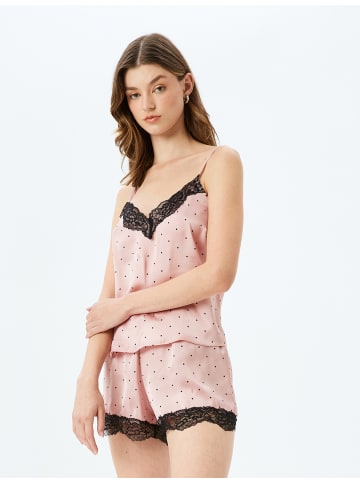KOTON Tanktop in Schwarz Gemustert