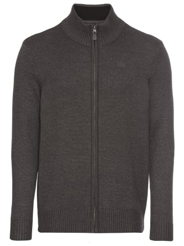 Man's World Strickjacke in anthrazit melange