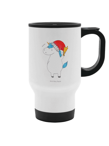 Mr. & Mrs. Panda Kaffee-Thermobecher Einhorn Weihnachtsmann ohne... in Weiß