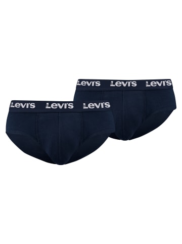 Levis 2er Pack Repeat Logo Briefs in Navy