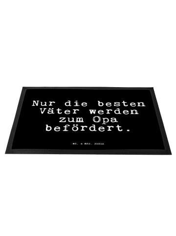 Mr. & Mrs. Panda Schmutzmatte Nur die besten Väter... mit Spruch in Schwarz