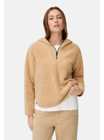 Camel Active Kapuzenpullover aus Teddyfleece in Karamell