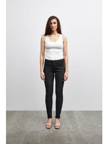 Pulz Jeans PZJOY skinny fit in Black Denim