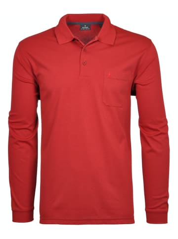 Ragman Langarm-T-Shirt in rot