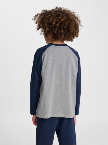 Hummel T-Shirt Hmljr Raglan Kinder in DRESS BLUES