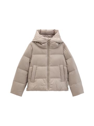 Marc O'Polo Puffer-Daunenjacke mit Kapuze regular in Earthy Taupe