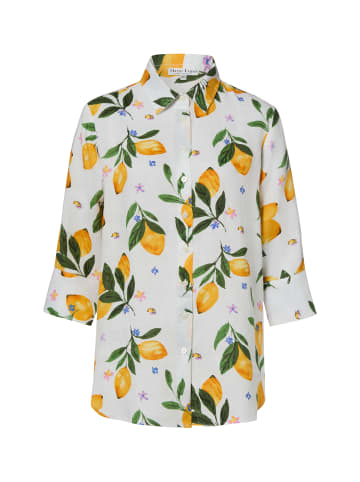 Marie Lund Leinenbluse Rihab in ecru gelb - 0043