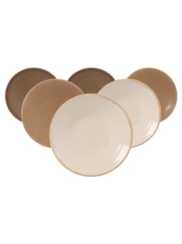 Ritzenhoff & Breker 6er Set Dessertteller Sahara in ø 20,5 cm in braun