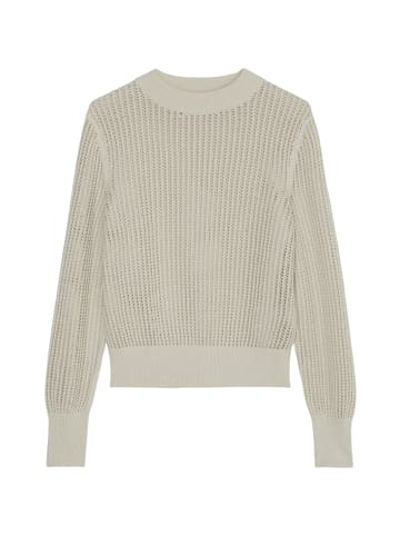 Marc O'Polo Ajour-Strickpullover slim in stone grey