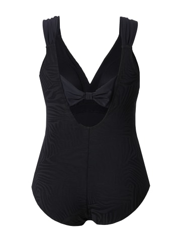 Ulla Popken Badeanzug in schwarz