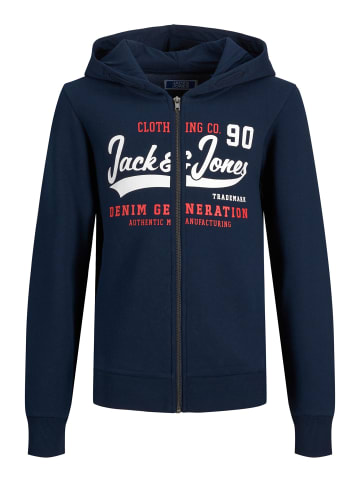 JACK & JONES Junior Sweatjacke in blau