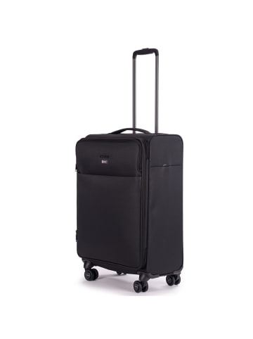 Stratic Stratic Light + 4 Rollen Trolley 68 cm mit Dehnfalte in black