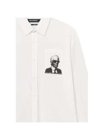 Karl Lagerfeld Langarmhemd 605924 in weiss