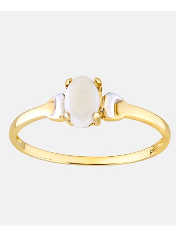 Diamant L'éternel Ring aus 375 Gelbgold mit Perle