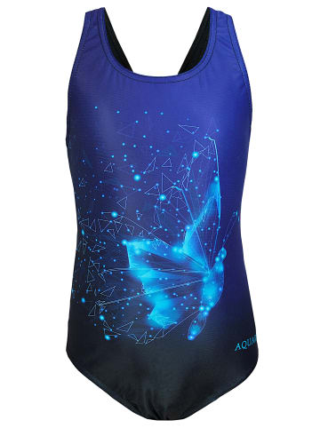 Aquarti Mädchen Badeanzug Chlorresistent Muscleback Wassersport in schwarz Modell 1