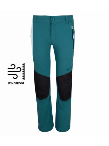 Trollkids Softshell-Hose "Lysefjord" in Teal-Grün