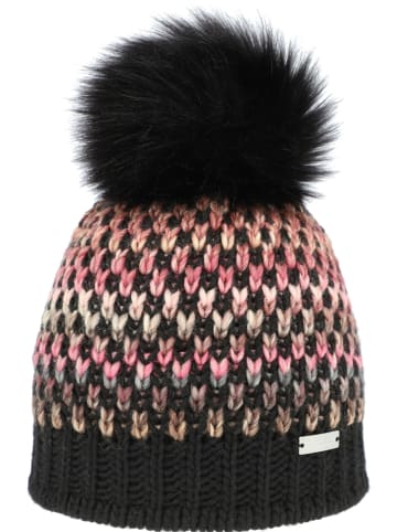 Eisglut Strickmütze in schwarz