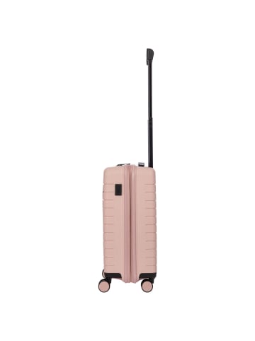 BRIC`s BY Ulisse - 4-Rollen-Kabinentrolley 55 cm erw. (grau) in pearl pink