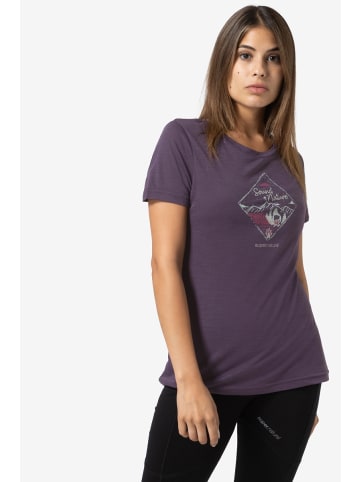 super.natural Merino T-Shirt in lila