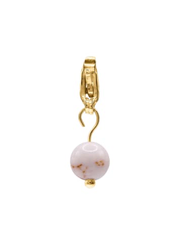 Steel_Art Charm Damen mit Perle Helmi goldfarben in goldfarben
