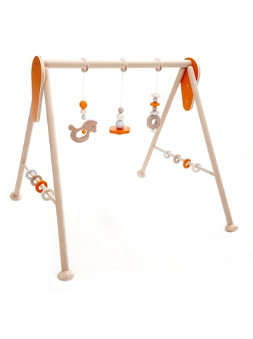 Hess Holzspielzeug  Babyspielgerät "Pferd"  nature/orange