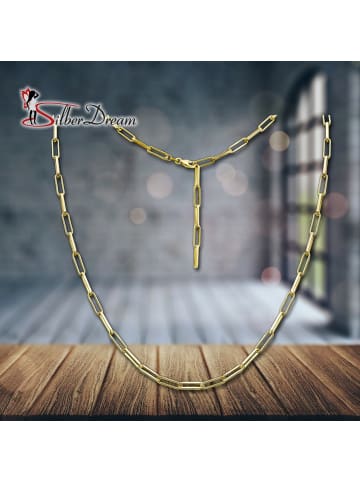 SilberDream 925 Silber vergoldet (Gelbgold 333) Damen SilberDream Kette Laguna  ca. 48cm