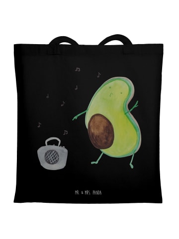 Mr. & Mrs. Panda Strandtasche Avocado Tanzen ohne Spruch in Schwarz
