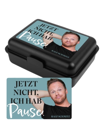 Ralf Schmitz Ralf Schmitz Brotdose ich hab Pause Butterbrotdose Lunchbox in schwarz