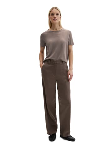 Marc O'Polo Kurzarm-Pullover regular in Chalky Brown