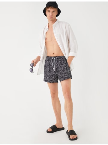 KOTON Badehose in Schwarz Gemustert